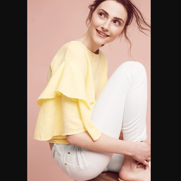 NWT Pilcro Script High-Rise White Skinny Jeans - 30 Waist - Picture 5 of 8